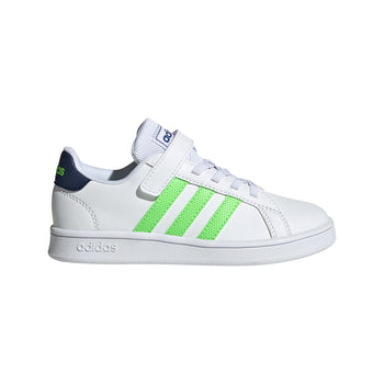 Sneakers da bambino bianche con strisce a contrasto adidas Grand Court, Brand, SKU s344000113, Immagine 0